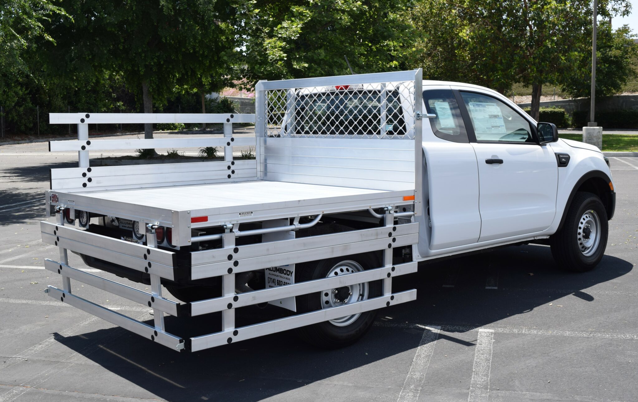 2019 Ranger 6x66 aluminum flatbed with 22 fold down gates