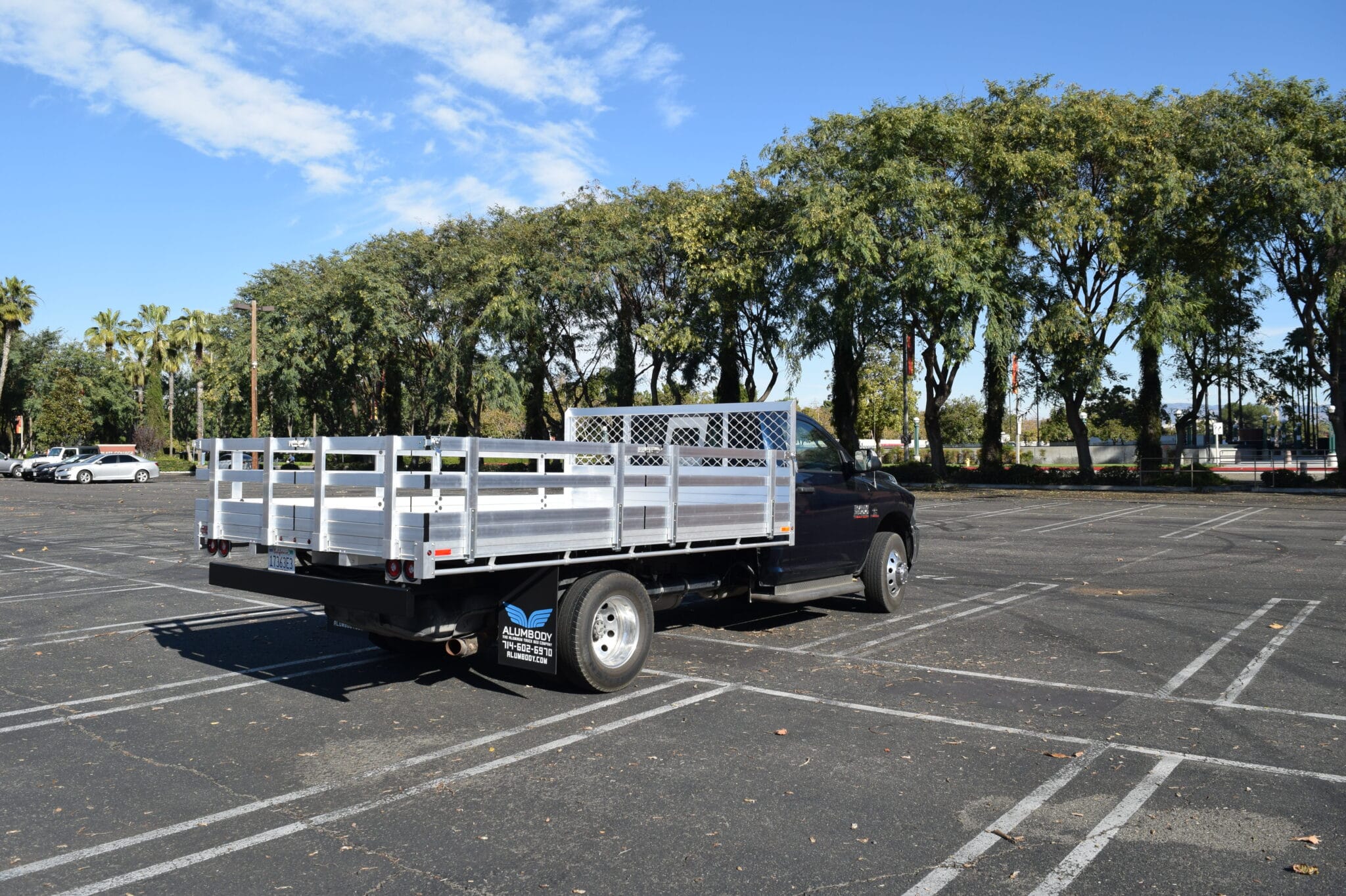 2016 F350 with an 8x12 aluminum bed with 22 fold down gates and dock bumper