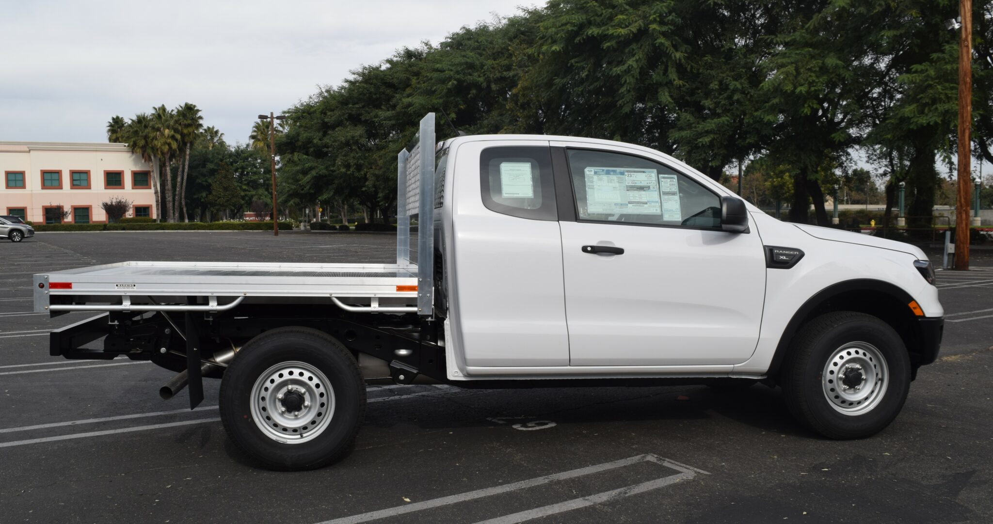 2020 Ford Ranger 6x66 aluminum flatbed and dock bumper